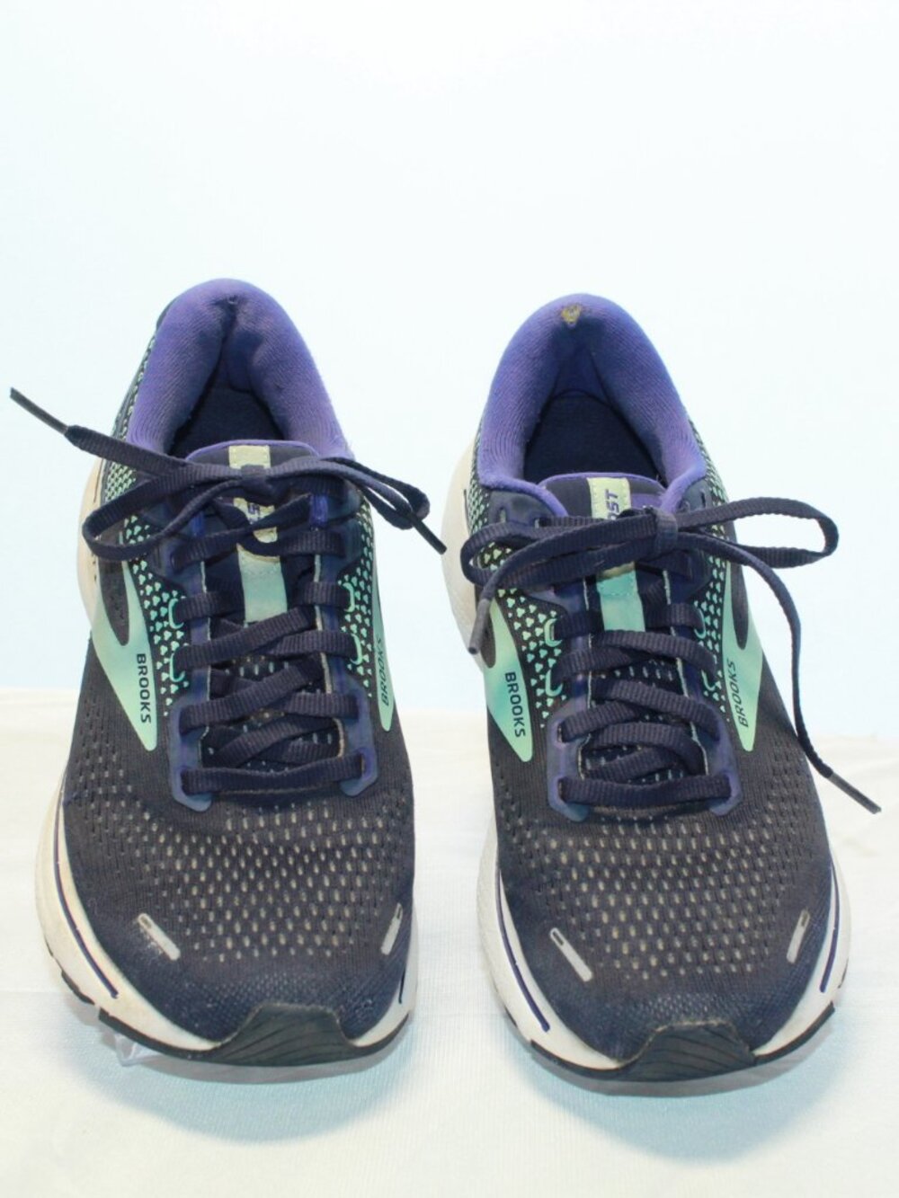 Brooks Size 8 Navy Blue Aqua Ghost 14 Running Shoes - 1203561B445